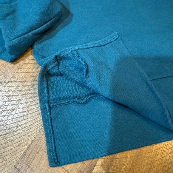 PINK VS Teal Lace Up Hooded Sweatshirt - Picture 11 of 13